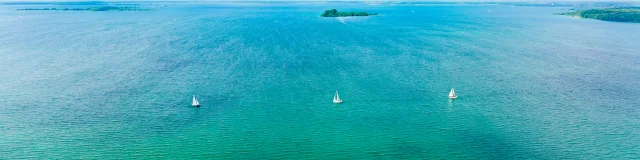 Lac Du Der Sailboats Aerial View