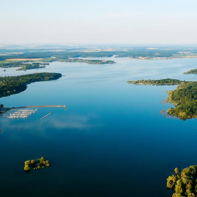 Luchtfoto; Lac du Der, 2013