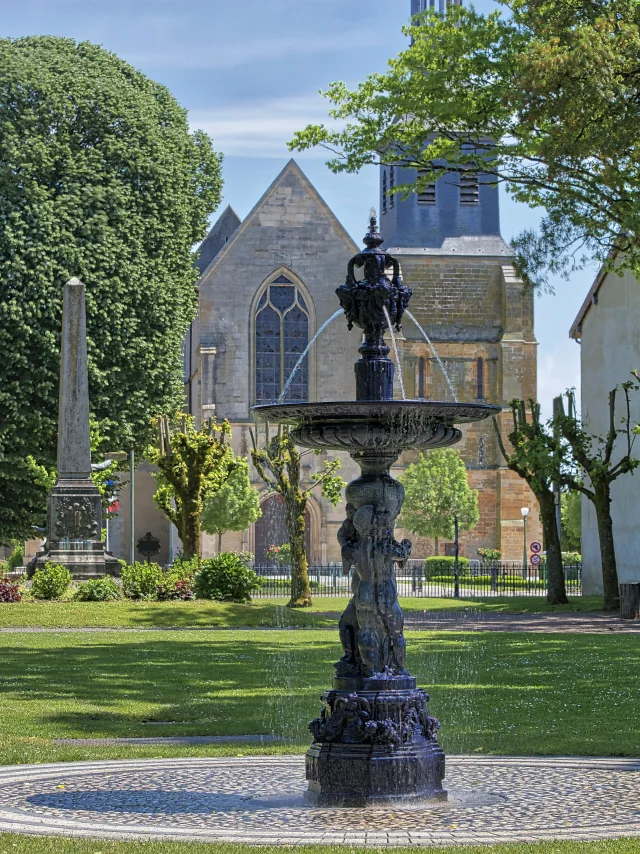 Jardin Linet et Abbatiale à Montier-en-Der